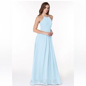 Azazie Ginger Sky Blue bridesmaid dress NEVER WORN